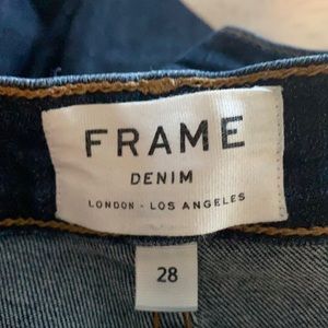 Frame Distressed Blue Jeans